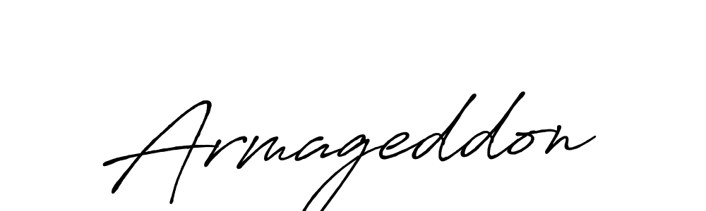 Design your own signature with our free online signature maker. With this signature software, you can create a handwritten (Antro_Vectra_Bolder) signature for name Armageddon. Armageddon signature style 7 images and pictures png