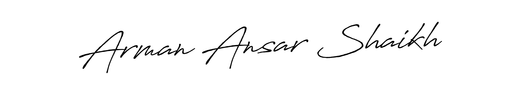 if you are searching for the best signature style for your name Arman Ansar Shaikh. so please give up your signature search. here we have designed multiple signature styles  using Antro_Vectra_Bolder. Arman Ansar Shaikh signature style 7 images and pictures png