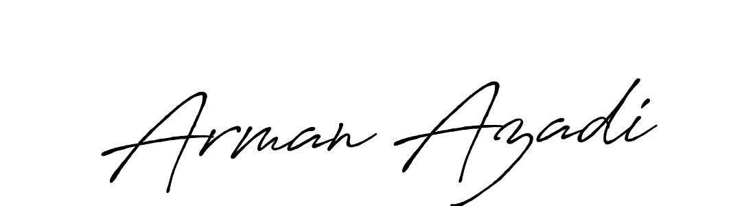 Also You can easily find your signature by using the search form. We will create Arman Azadi name handwritten signature images for you free of cost using Antro_Vectra_Bolder sign style. Arman Azadi signature style 7 images and pictures png