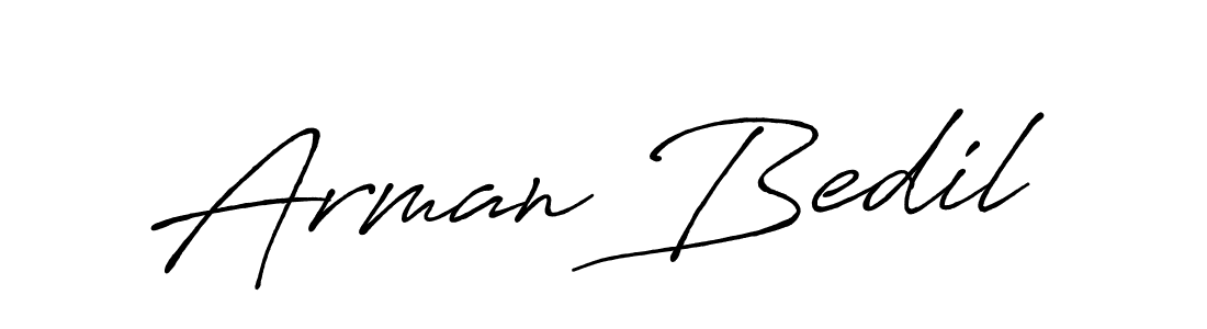 Also we have Arman Bedil name is the best signature style. Create professional handwritten signature collection using Antro_Vectra_Bolder autograph style. Arman Bedil signature style 7 images and pictures png