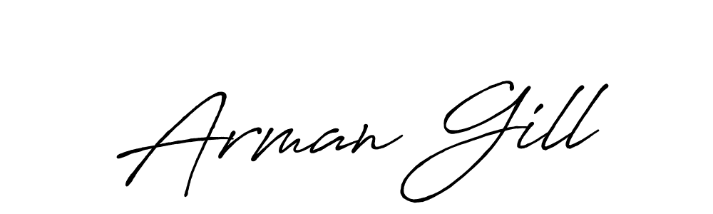 Antro_Vectra_Bolder is a professional signature style that is perfect for those who want to add a touch of class to their signature. It is also a great choice for those who want to make their signature more unique. Get Arman Gill name to fancy signature for free. Arman Gill signature style 7 images and pictures png