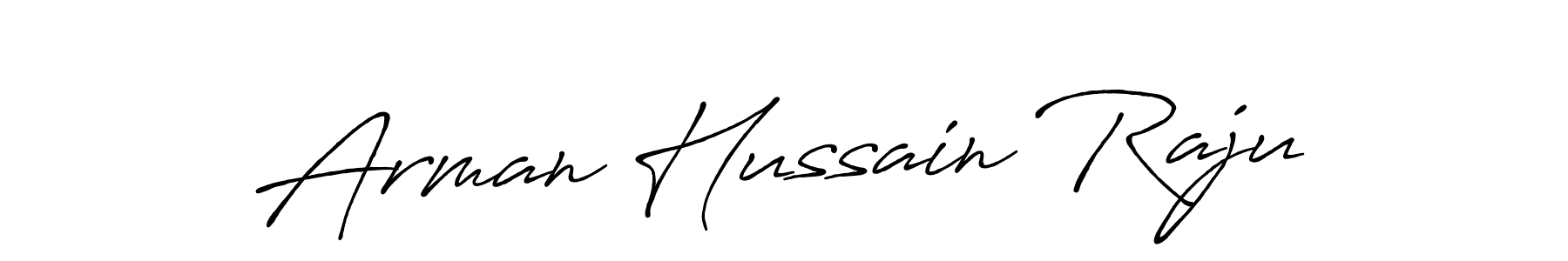 The best way (Antro_Vectra_Bolder) to make a short signature is to pick only two or three words in your name. The name Arman Hussain Raju include a total of six letters. For converting this name. Arman Hussain Raju signature style 7 images and pictures png