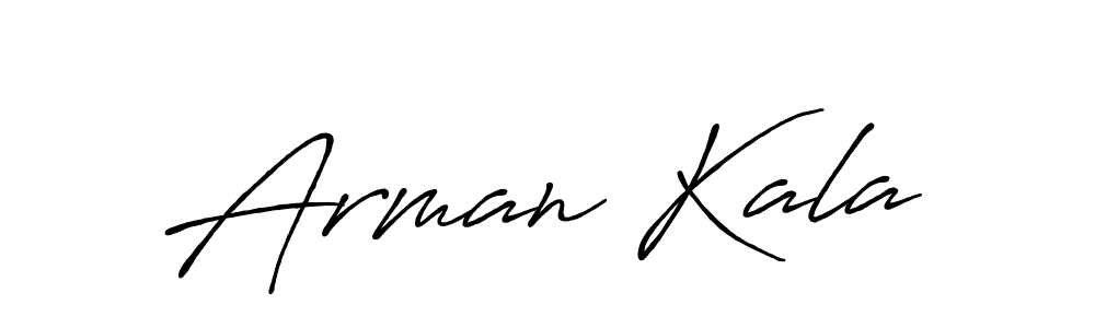 The best way (Antro_Vectra_Bolder) to make a short signature is to pick only two or three words in your name. The name Arman Kala include a total of six letters. For converting this name. Arman Kala signature style 7 images and pictures png