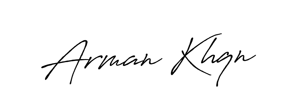 Also we have Arman Khqn name is the best signature style. Create professional handwritten signature collection using Antro_Vectra_Bolder autograph style. Arman Khqn signature style 7 images and pictures png
