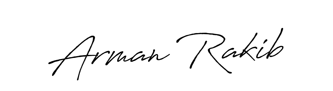 Also we have Arman Rakib name is the best signature style. Create professional handwritten signature collection using Antro_Vectra_Bolder autograph style. Arman Rakib signature style 7 images and pictures png