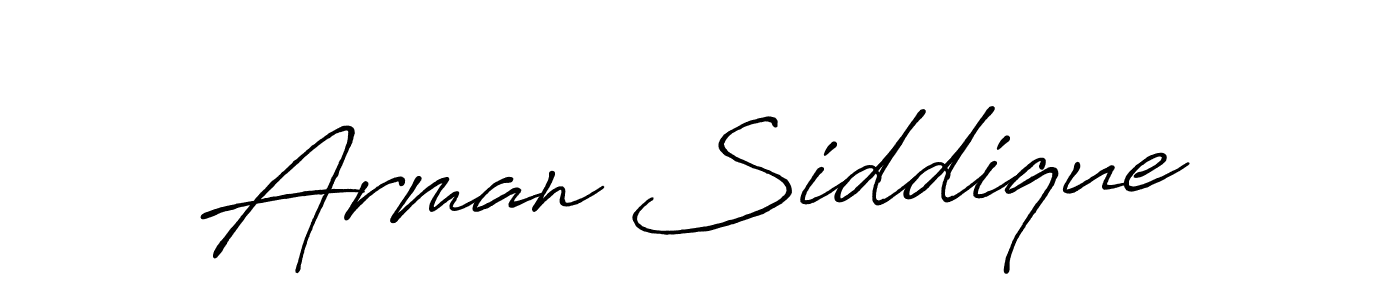 Arman Siddique stylish signature style. Best Handwritten Sign (Antro_Vectra_Bolder) for my name. Handwritten Signature Collection Ideas for my name Arman Siddique. Arman Siddique signature style 7 images and pictures png