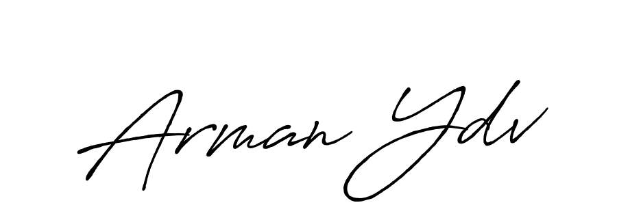 Here are the top 10 professional signature styles for the name Arman Ydv. These are the best autograph styles you can use for your name. Arman Ydv signature style 7 images and pictures png