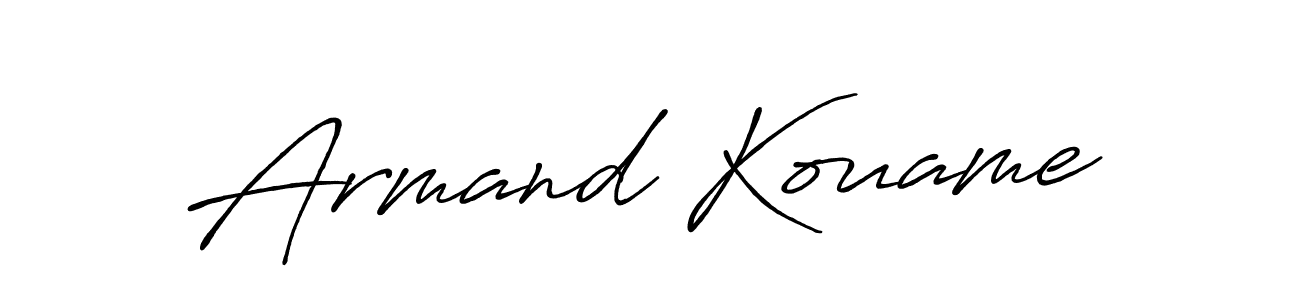 The best way (Antro_Vectra_Bolder) to make a short signature is to pick only two or three words in your name. The name Armand Kouame include a total of six letters. For converting this name. Armand Kouame signature style 7 images and pictures png