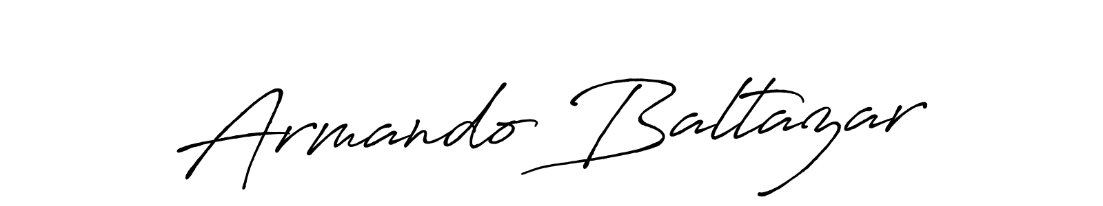 Use a signature maker to create a handwritten signature online. With this signature software, you can design (Antro_Vectra_Bolder) your own signature for name Armando Baltazar. Armando Baltazar signature style 7 images and pictures png