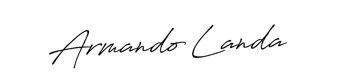 Antro_Vectra_Bolder is a professional signature style that is perfect for those who want to add a touch of class to their signature. It is also a great choice for those who want to make their signature more unique. Get Armando Landa name to fancy signature for free. Armando Landa signature style 7 images and pictures png