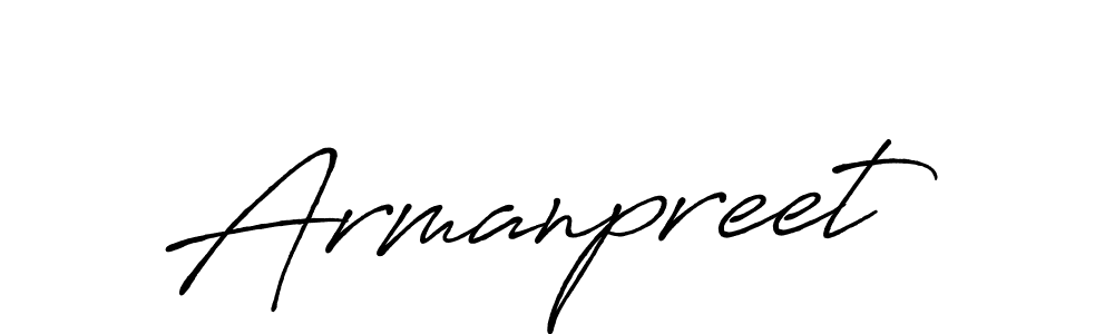 Make a beautiful signature design for name Armanpreet. With this signature (Antro_Vectra_Bolder) style, you can create a handwritten signature for free. Armanpreet signature style 7 images and pictures png