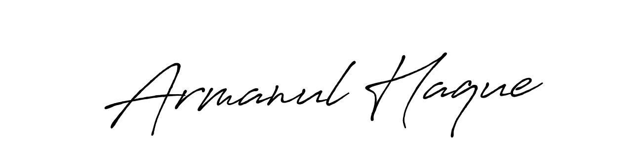 You should practise on your own different ways (Antro_Vectra_Bolder) to write your name (Armanul Haque) in signature. don't let someone else do it for you. Armanul Haque signature style 7 images and pictures png