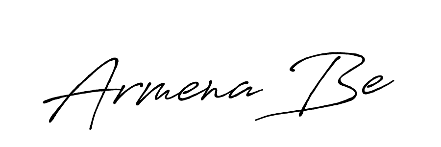 Design your own signature with our free online signature maker. With this signature software, you can create a handwritten (Antro_Vectra_Bolder) signature for name Armena Be. Armena Be signature style 7 images and pictures png