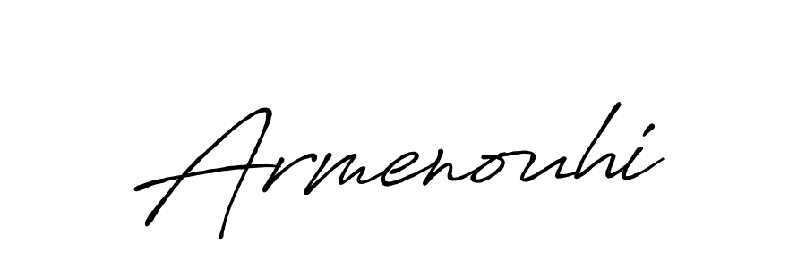 Also we have Armenouhi name is the best signature style. Create professional handwritten signature collection using Antro_Vectra_Bolder autograph style. Armenouhi signature style 7 images and pictures png