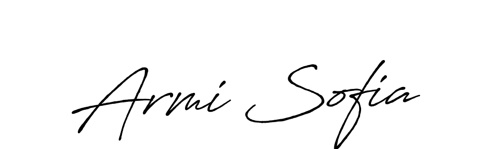 How to make Armi Sofia signature? Antro_Vectra_Bolder is a professional autograph style. Create handwritten signature for Armi Sofia name. Armi Sofia signature style 7 images and pictures png