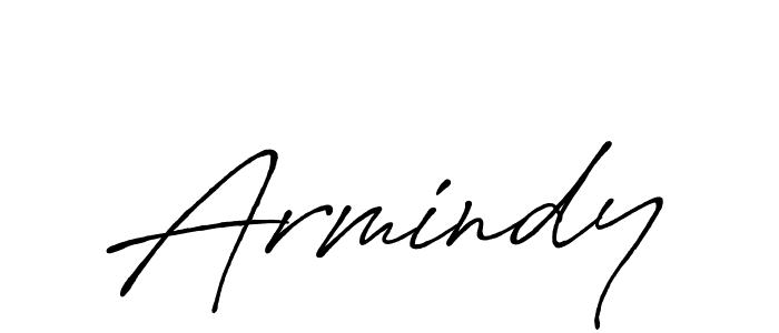 Create a beautiful signature design for name Armindy. With this signature (Antro_Vectra_Bolder) fonts, you can make a handwritten signature for free. Armindy signature style 7 images and pictures png