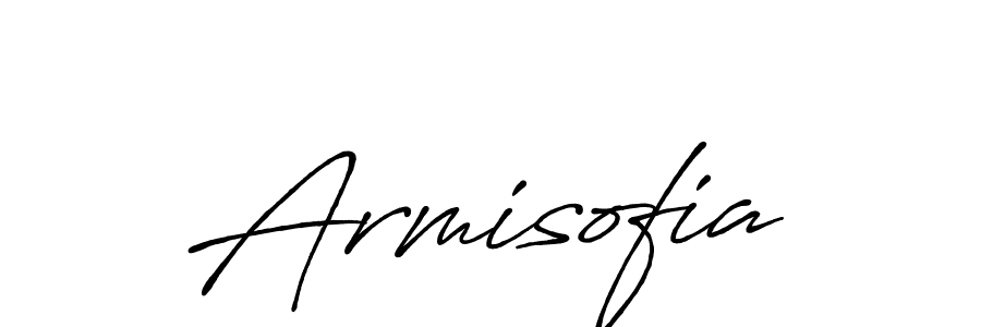 You should practise on your own different ways (Antro_Vectra_Bolder) to write your name (Armisofia) in signature. don't let someone else do it for you. Armisofia signature style 7 images and pictures png