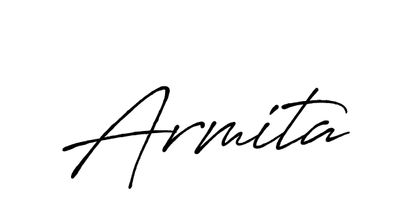 Create a beautiful signature design for name Armita. With this signature (Antro_Vectra_Bolder) fonts, you can make a handwritten signature for free. Armita signature style 7 images and pictures png