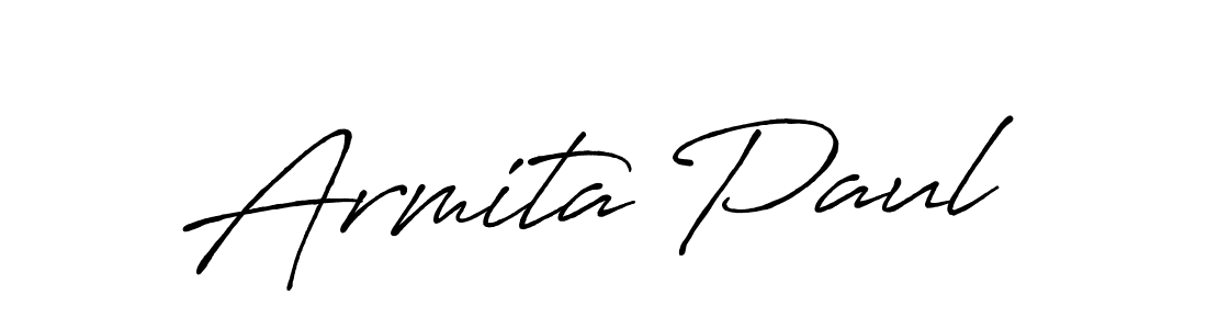Also You can easily find your signature by using the search form. We will create Armita Paul name handwritten signature images for you free of cost using Antro_Vectra_Bolder sign style. Armita Paul signature style 7 images and pictures png