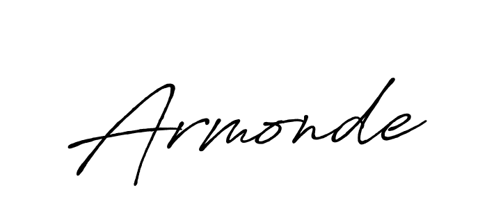 Make a beautiful signature design for name Armonde. With this signature (Antro_Vectra_Bolder) style, you can create a handwritten signature for free. Armonde signature style 7 images and pictures png