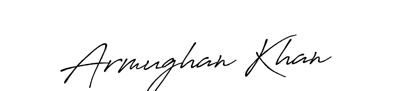 Make a beautiful signature design for name Armughan Khan. Use this online signature maker to create a handwritten signature for free. Armughan Khan signature style 7 images and pictures png