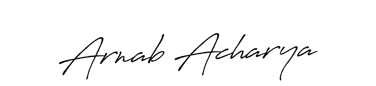 Use a signature maker to create a handwritten signature online. With this signature software, you can design (Antro_Vectra_Bolder) your own signature for name Arnab Acharya. Arnab Acharya signature style 7 images and pictures png