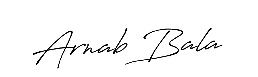 Arnab Bala stylish signature style. Best Handwritten Sign (Antro_Vectra_Bolder) for my name. Handwritten Signature Collection Ideas for my name Arnab Bala. Arnab Bala signature style 7 images and pictures png