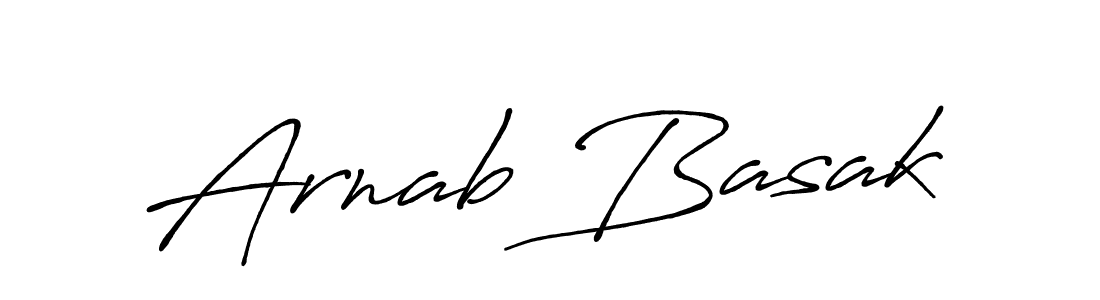 How to make Arnab Basak name signature. Use Antro_Vectra_Bolder style for creating short signs online. This is the latest handwritten sign. Arnab Basak signature style 7 images and pictures png