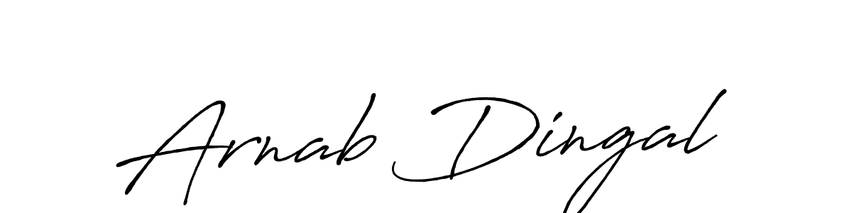 Create a beautiful signature design for name Arnab Dingal. With this signature (Antro_Vectra_Bolder) fonts, you can make a handwritten signature for free. Arnab Dingal signature style 7 images and pictures png