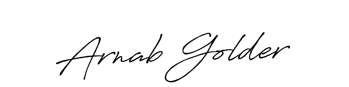 Create a beautiful signature design for name Arnab Golder. With this signature (Antro_Vectra_Bolder) fonts, you can make a handwritten signature for free. Arnab Golder signature style 7 images and pictures png
