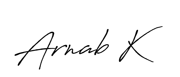 Similarly Antro_Vectra_Bolder is the best handwritten signature design. Signature creator online .You can use it as an online autograph creator for name Arnab K. Arnab K signature style 7 images and pictures png