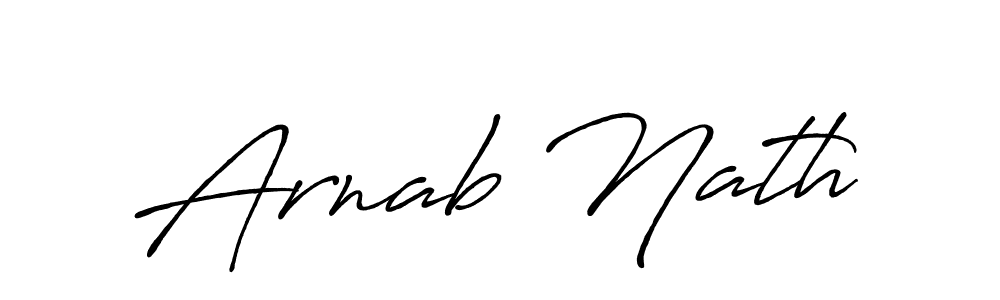 How to make Arnab Nath name signature. Use Antro_Vectra_Bolder style for creating short signs online. This is the latest handwritten sign. Arnab Nath signature style 7 images and pictures png