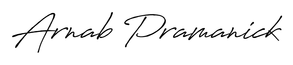 Make a beautiful signature design for name Arnab Pramanick. With this signature (Antro_Vectra_Bolder) style, you can create a handwritten signature for free. Arnab Pramanick signature style 7 images and pictures png