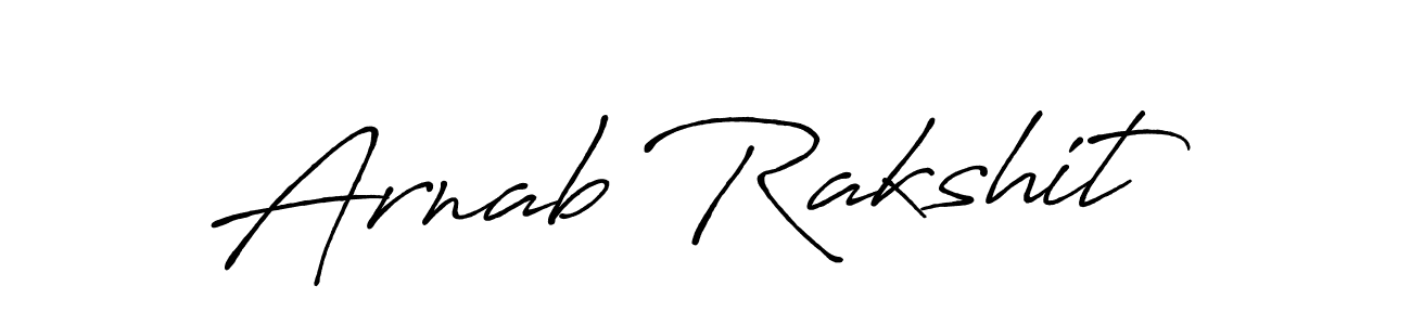 Create a beautiful signature design for name Arnab Rakshit. With this signature (Antro_Vectra_Bolder) fonts, you can make a handwritten signature for free. Arnab Rakshit signature style 7 images and pictures png