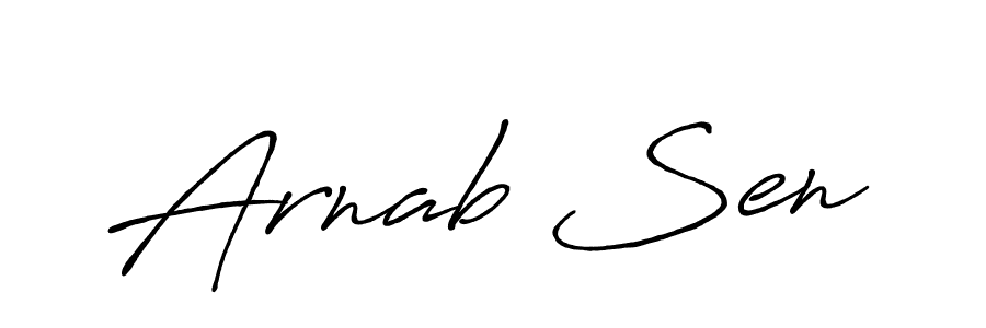 How to make Arnab Sen signature? Antro_Vectra_Bolder is a professional autograph style. Create handwritten signature for Arnab Sen name. Arnab Sen signature style 7 images and pictures png