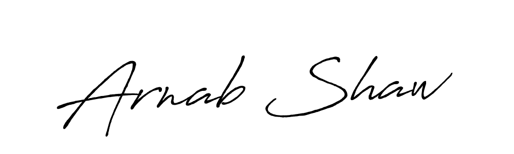 Create a beautiful signature design for name Arnab Shaw. With this signature (Antro_Vectra_Bolder) fonts, you can make a handwritten signature for free. Arnab Shaw signature style 7 images and pictures png