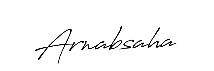 Also we have Arnabsaha name is the best signature style. Create professional handwritten signature collection using Antro_Vectra_Bolder autograph style. Arnabsaha signature style 7 images and pictures png