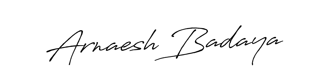 It looks lik you need a new signature style for name Arnaesh Badaya. Design unique handwritten (Antro_Vectra_Bolder) signature with our free signature maker in just a few clicks. Arnaesh Badaya signature style 7 images and pictures png