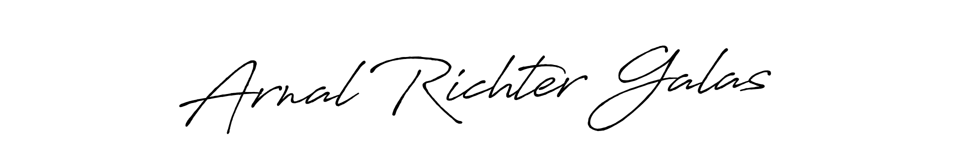 Once you've used our free online signature maker to create your best signature Antro_Vectra_Bolder style, it's time to enjoy all of the benefits that Arnal Richter Galas name signing documents. Arnal Richter Galas signature style 7 images and pictures png