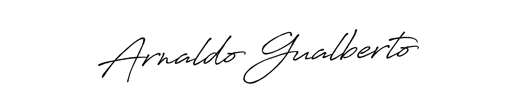 Use a signature maker to create a handwritten signature online. With this signature software, you can design (Antro_Vectra_Bolder) your own signature for name Arnaldo Gualberto. Arnaldo Gualberto signature style 7 images and pictures png