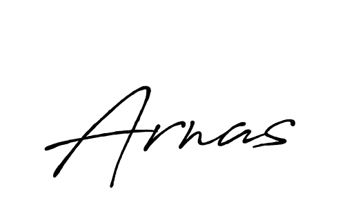 Make a beautiful signature design for name Arnas. With this signature (Antro_Vectra_Bolder) style, you can create a handwritten signature for free. Arnas signature style 7 images and pictures png