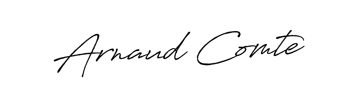 Arnaud Comte stylish signature style. Best Handwritten Sign (Antro_Vectra_Bolder) for my name. Handwritten Signature Collection Ideas for my name Arnaud Comte. Arnaud Comte signature style 7 images and pictures png