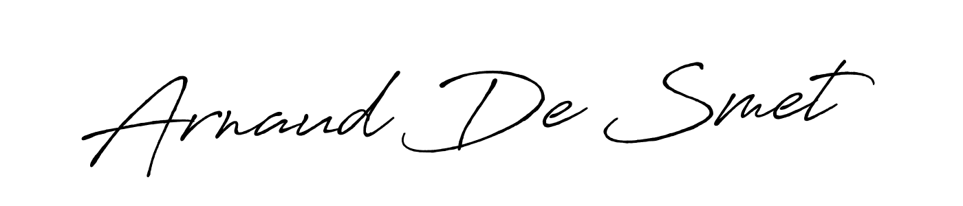 How to make Arnaud De Smet name signature. Use Antro_Vectra_Bolder style for creating short signs online. This is the latest handwritten sign. Arnaud De Smet signature style 7 images and pictures png