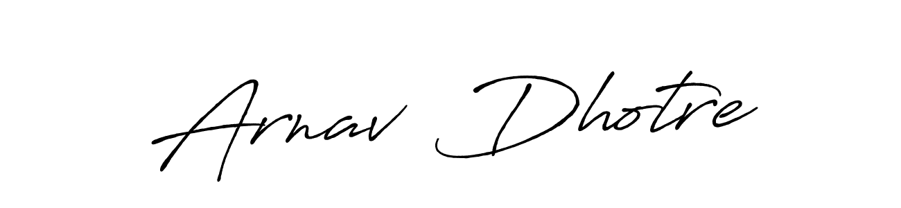 Also You can easily find your signature by using the search form. We will create Arnav  Dhotre name handwritten signature images for you free of cost using Antro_Vectra_Bolder sign style. Arnav  Dhotre signature style 7 images and pictures png