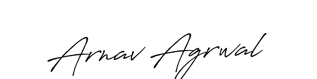 Arnav Agrwal stylish signature style. Best Handwritten Sign (Antro_Vectra_Bolder) for my name. Handwritten Signature Collection Ideas for my name Arnav Agrwal. Arnav Agrwal signature style 7 images and pictures png