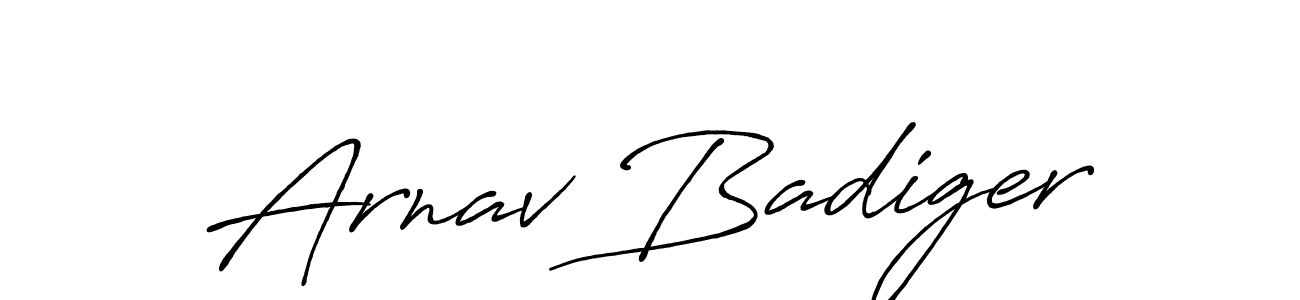 Arnav Badiger stylish signature style. Best Handwritten Sign (Antro_Vectra_Bolder) for my name. Handwritten Signature Collection Ideas for my name Arnav Badiger. Arnav Badiger signature style 7 images and pictures png