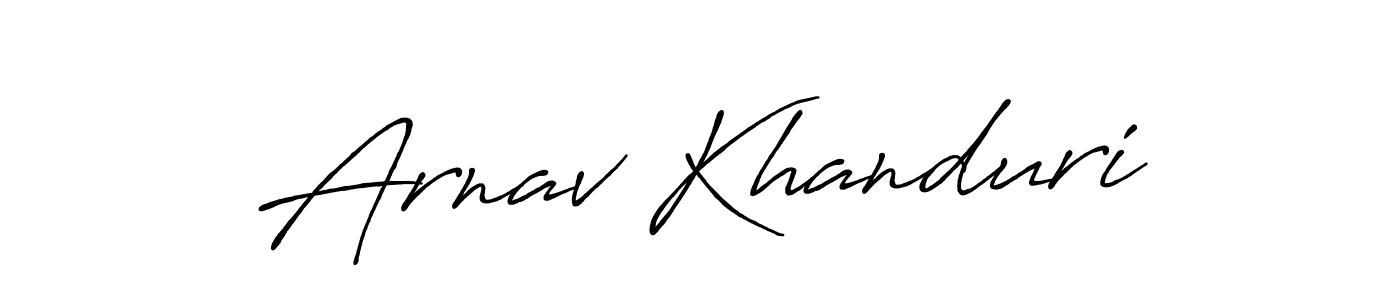 It looks lik you need a new signature style for name Arnav Khanduri. Design unique handwritten (Antro_Vectra_Bolder) signature with our free signature maker in just a few clicks. Arnav Khanduri signature style 7 images and pictures png