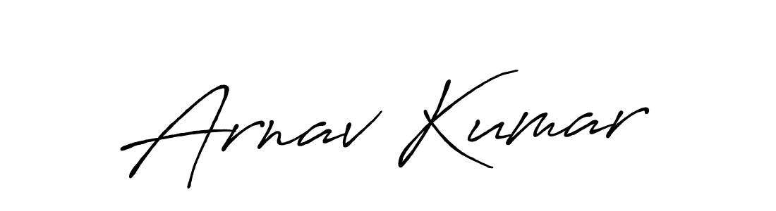Make a beautiful signature design for name Arnav Kumar. With this signature (Antro_Vectra_Bolder) style, you can create a handwritten signature for free. Arnav Kumar signature style 7 images and pictures png