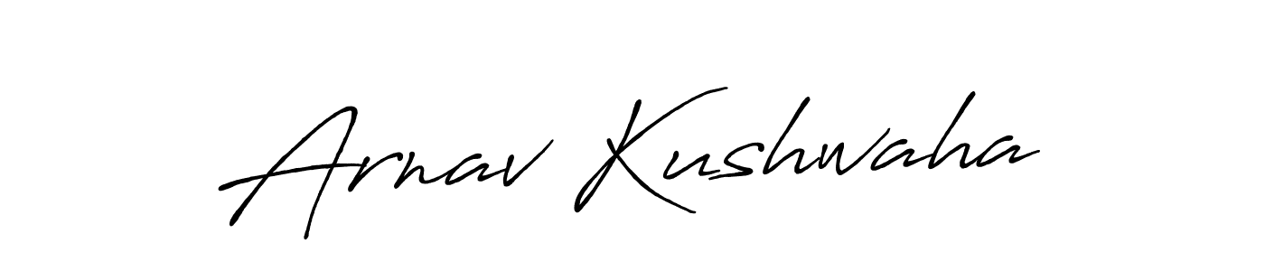 Arnav Kushwaha stylish signature style. Best Handwritten Sign (Antro_Vectra_Bolder) for my name. Handwritten Signature Collection Ideas for my name Arnav Kushwaha. Arnav Kushwaha signature style 7 images and pictures png