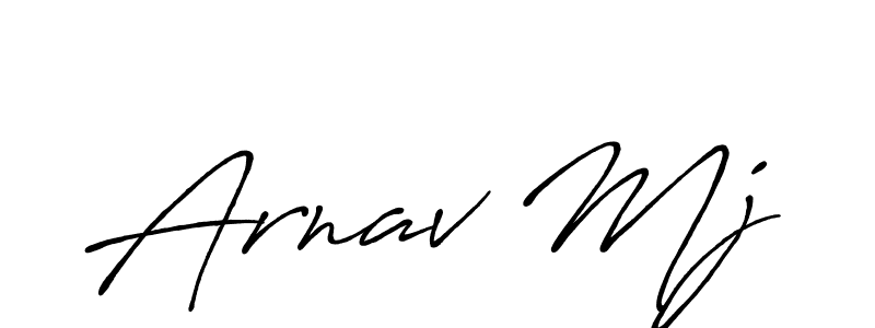 It looks lik you need a new signature style for name Arnav Mj. Design unique handwritten (Antro_Vectra_Bolder) signature with our free signature maker in just a few clicks. Arnav Mj signature style 7 images and pictures png